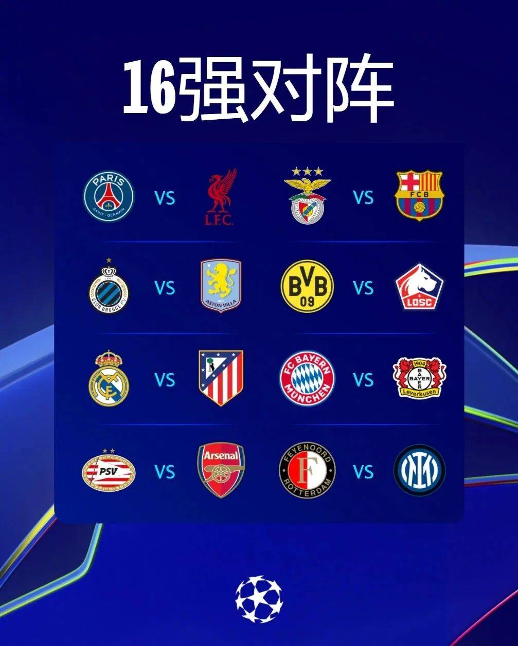欧冠赛季进入尾声，各队备战全力冲刺